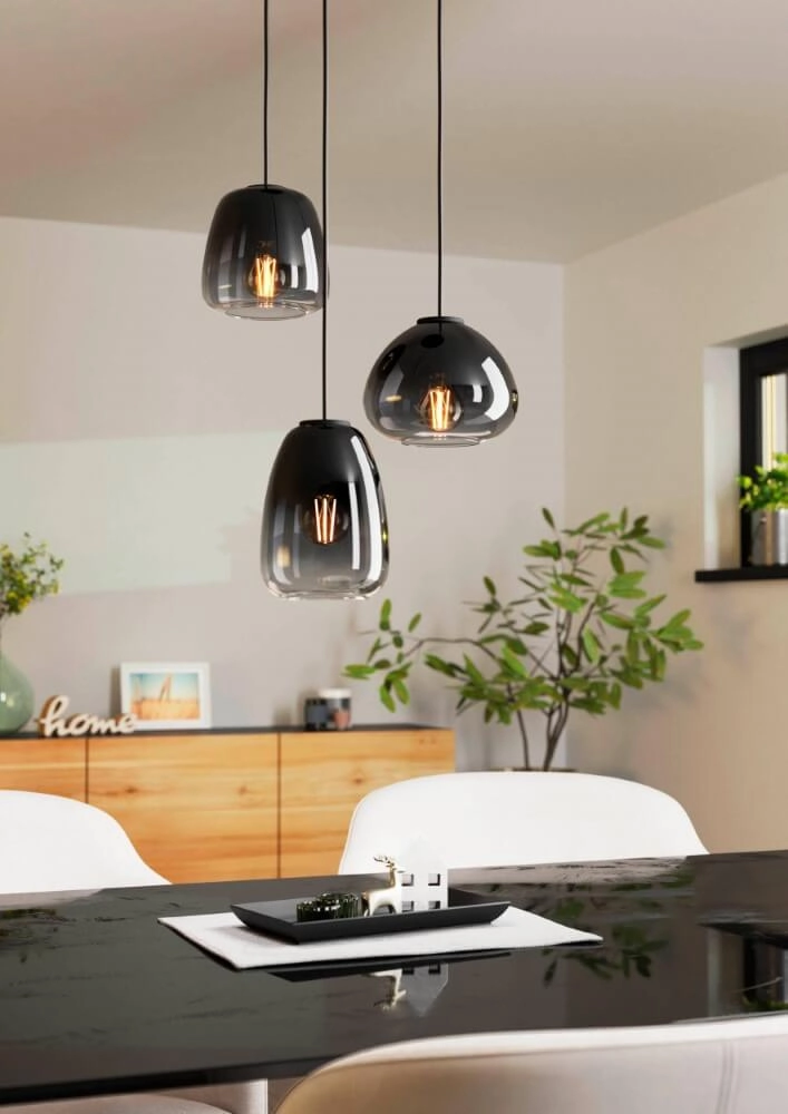Vide pendant lamp Aguilares with glass Eglo 9008606235568