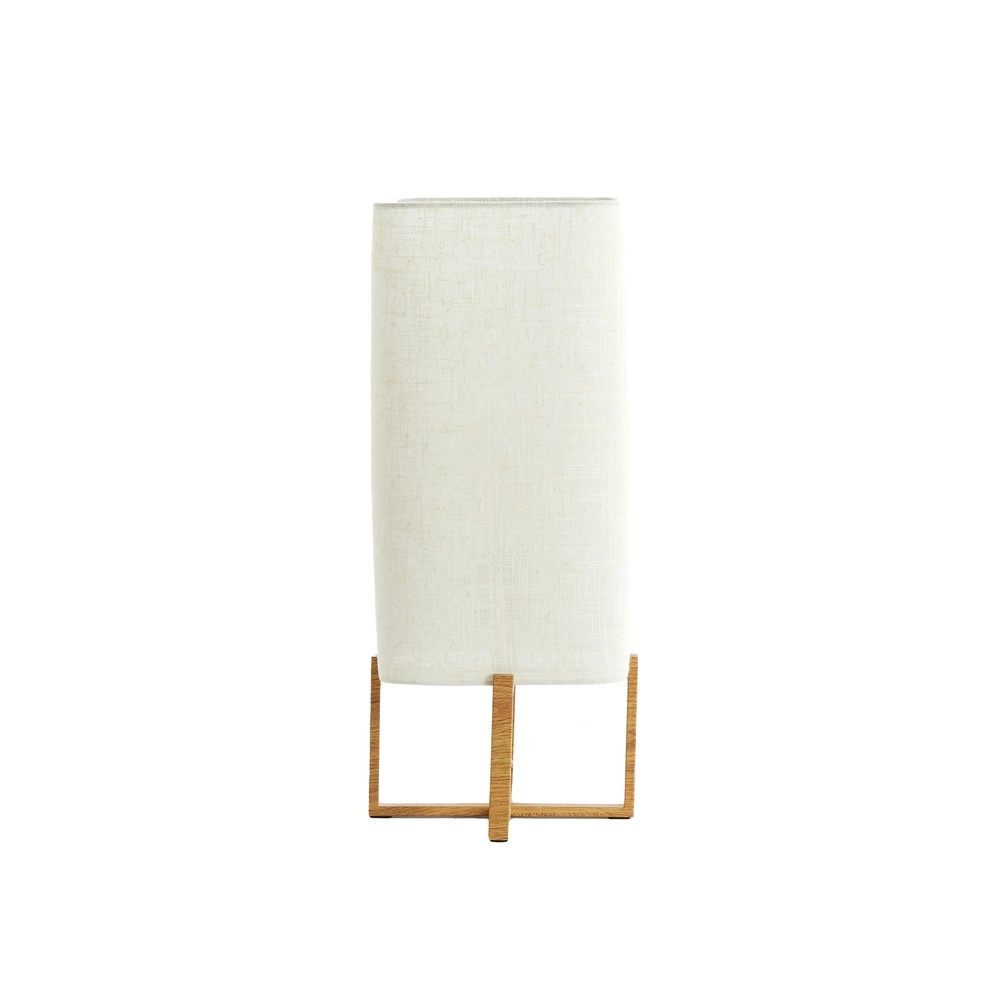 Table lamp Wyn 50.5cm - cream rope with wood look