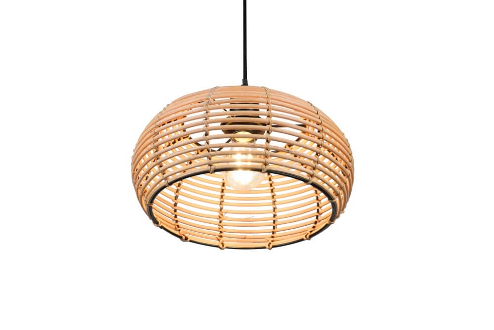 Rattan pendant lamp Inga Ø 30cm Trio 4017807544817