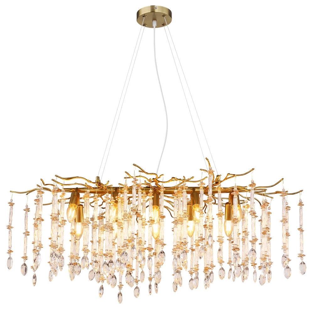 Pendant lamp Gloria 100cm gold Globo 9007371578993