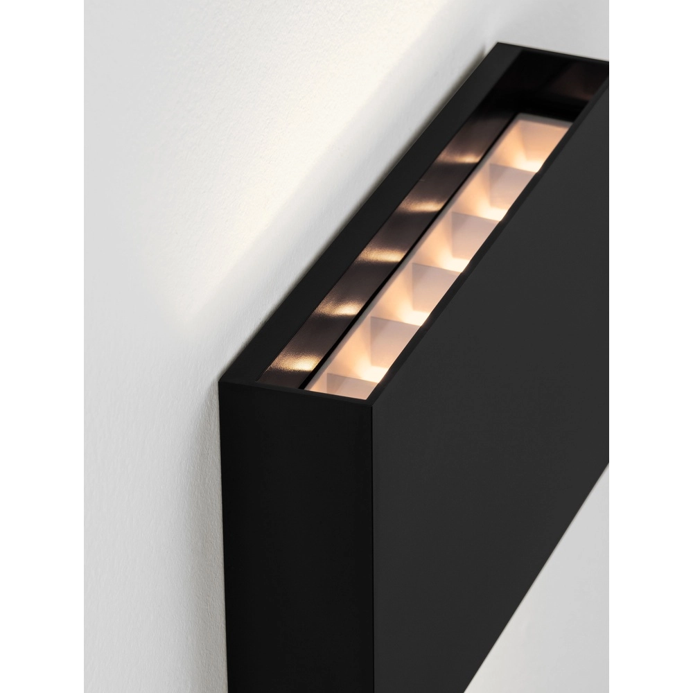 Sleek wall lamp Yoko Up and down black Lyora 5212017453730
