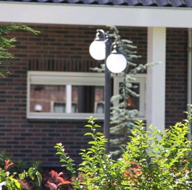 Pathway globe light Madeira 144cm with 25cm bulb - black KS Verlichting 8714732715041