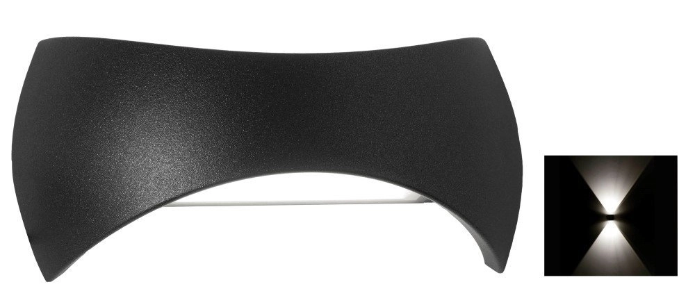 Up - Downlighter Oval 12cm anthracite