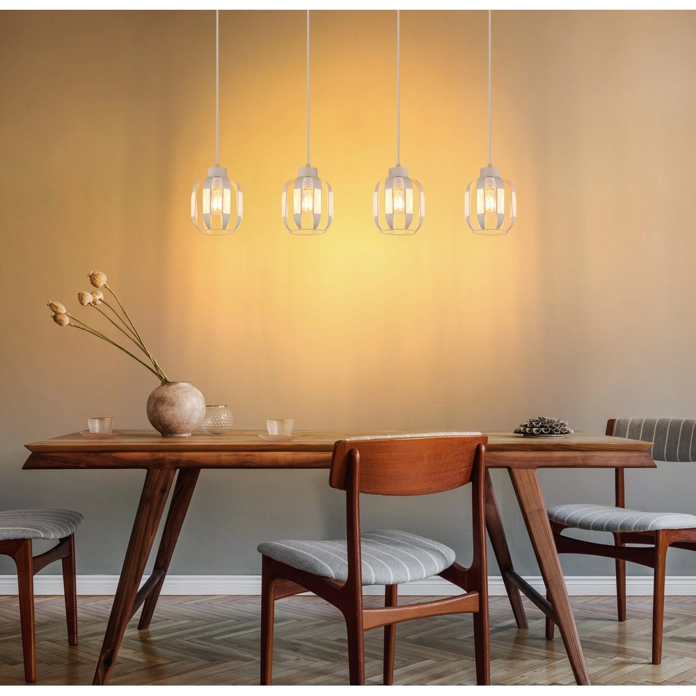 Dining room pendant lamp Arlen 4-light sand brown Globo 9007371580569