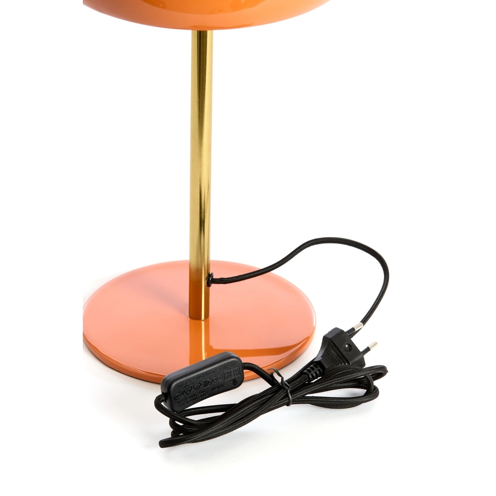 Table lamp Surin Ø 23cm - gloss orange with gold Light & Living 8717807740955