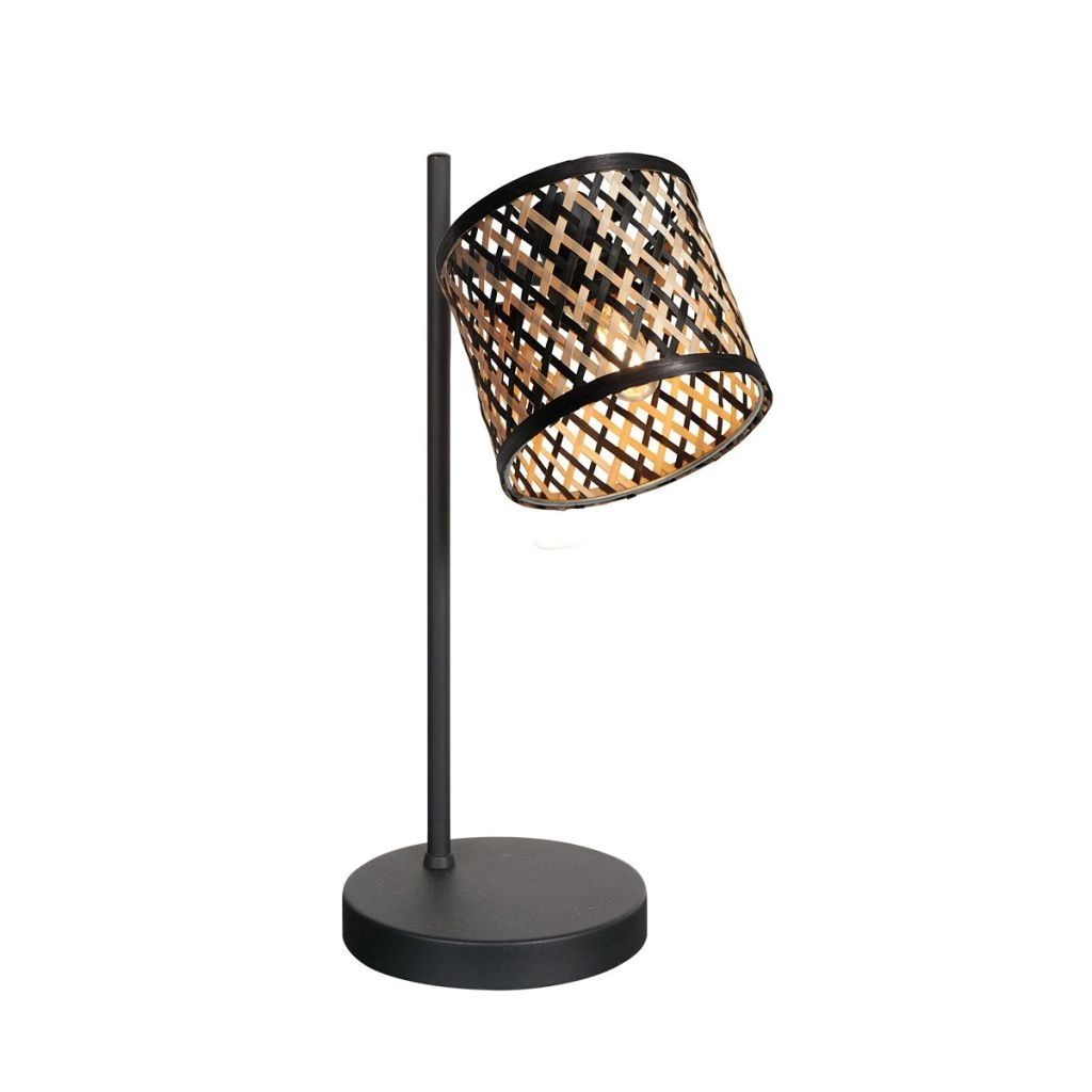 Table lamp Sumba with bamboo cap Ø12cm