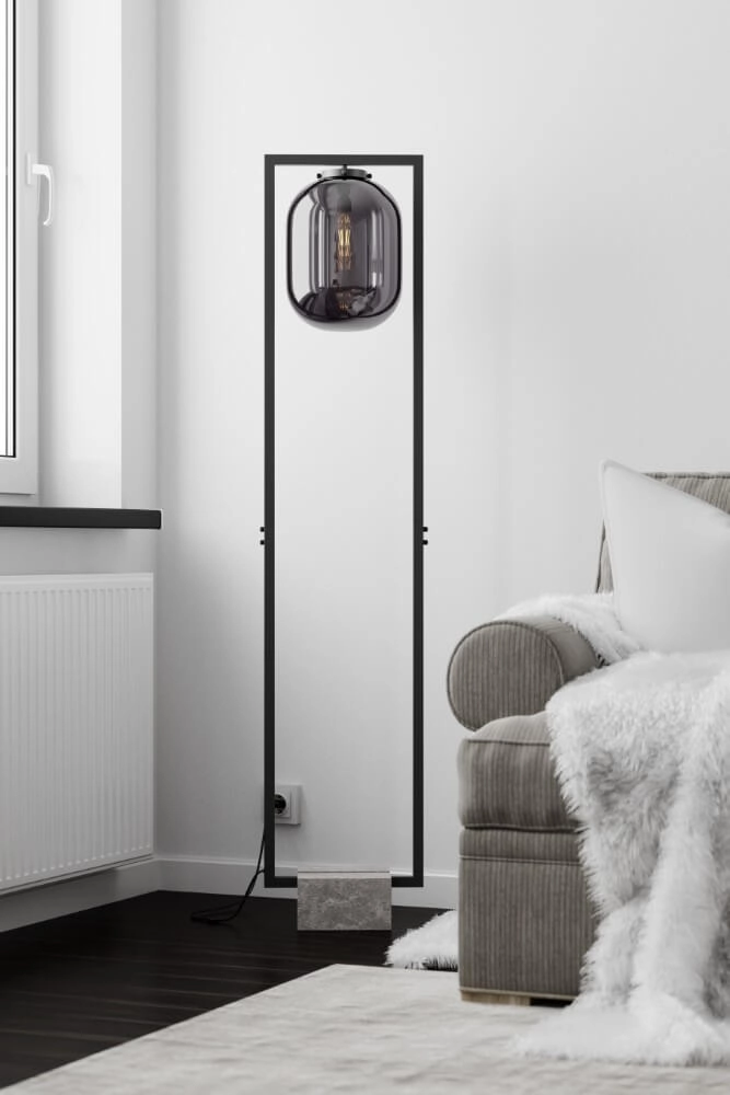 Standing lamp Dixton smoke glass By Rydéns 7391741008336