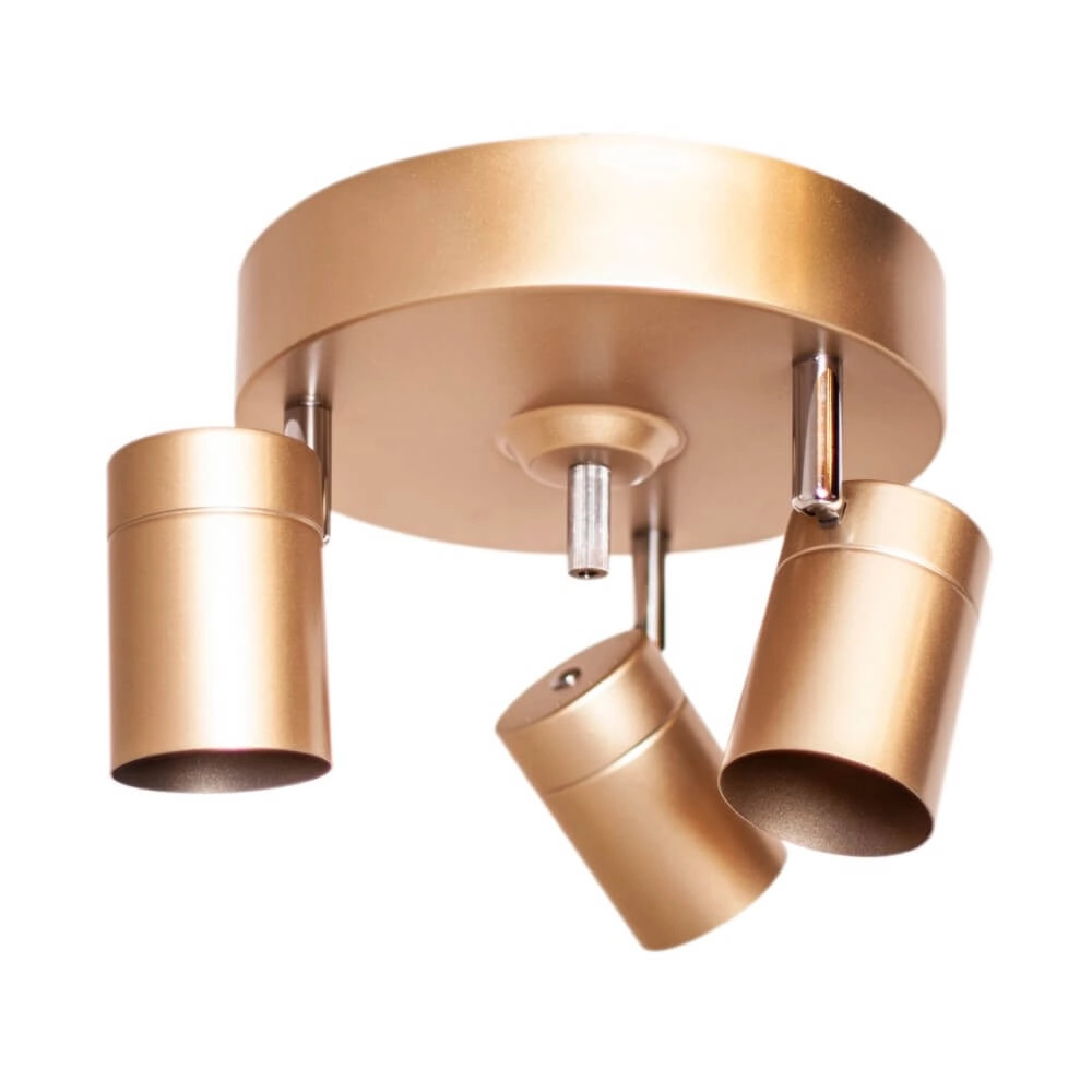 Ceiling light Correct gold 3-light