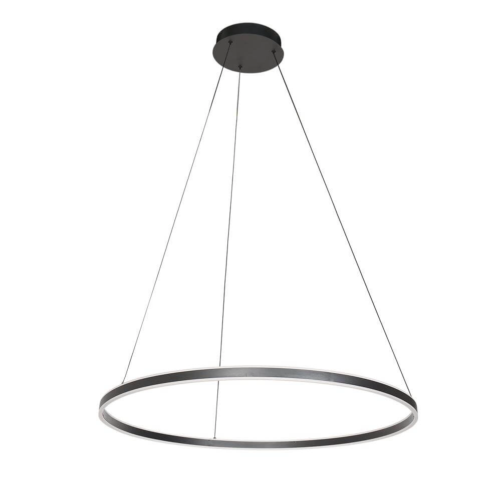 Design pendant lamp Ringlux black Ø 80cm Steinhauer 8712746171570