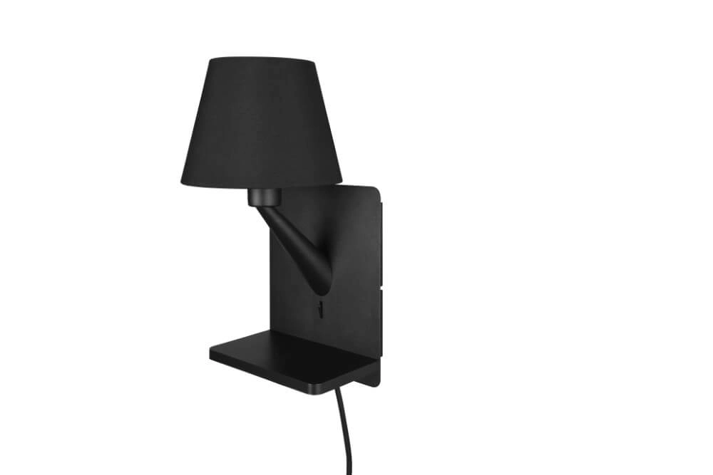 Sleek night light Comfort Black - with USB Trio 4017807614763