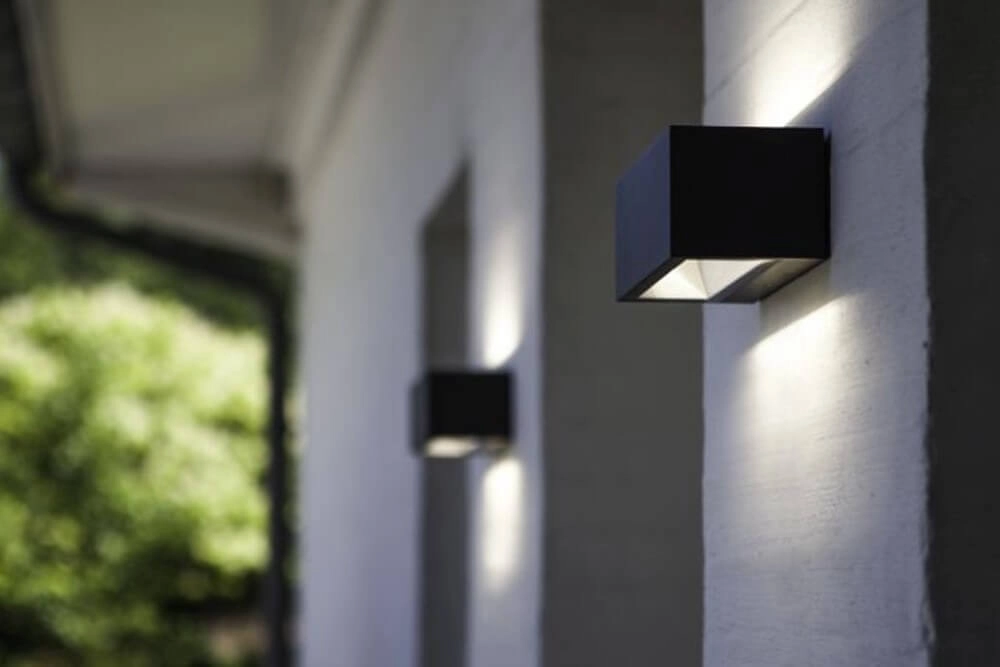 Anthracite wall lamp Gemini modern Lutec 6939412033808