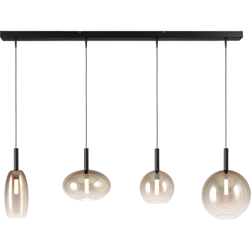 4L pendant light Lido Ball with gold-fading glass