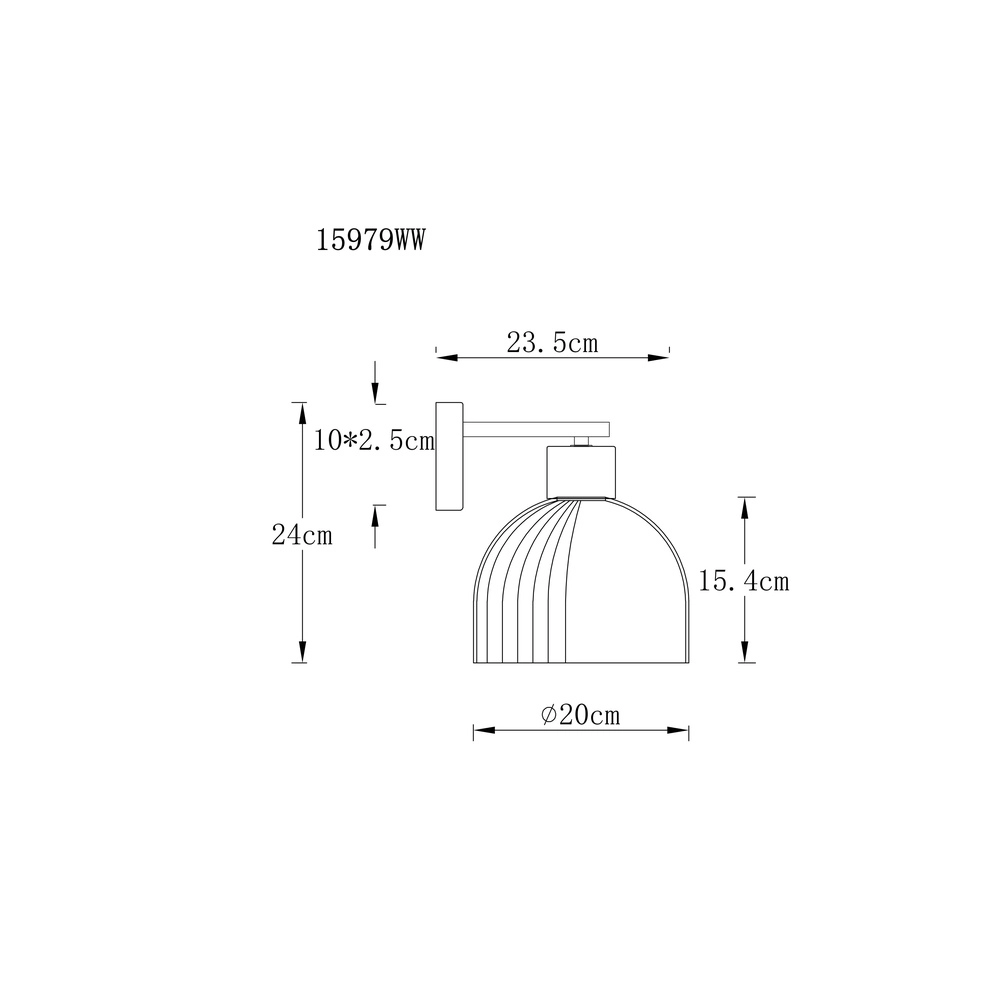 Wall lamp Swanson white Globo 9007371583997