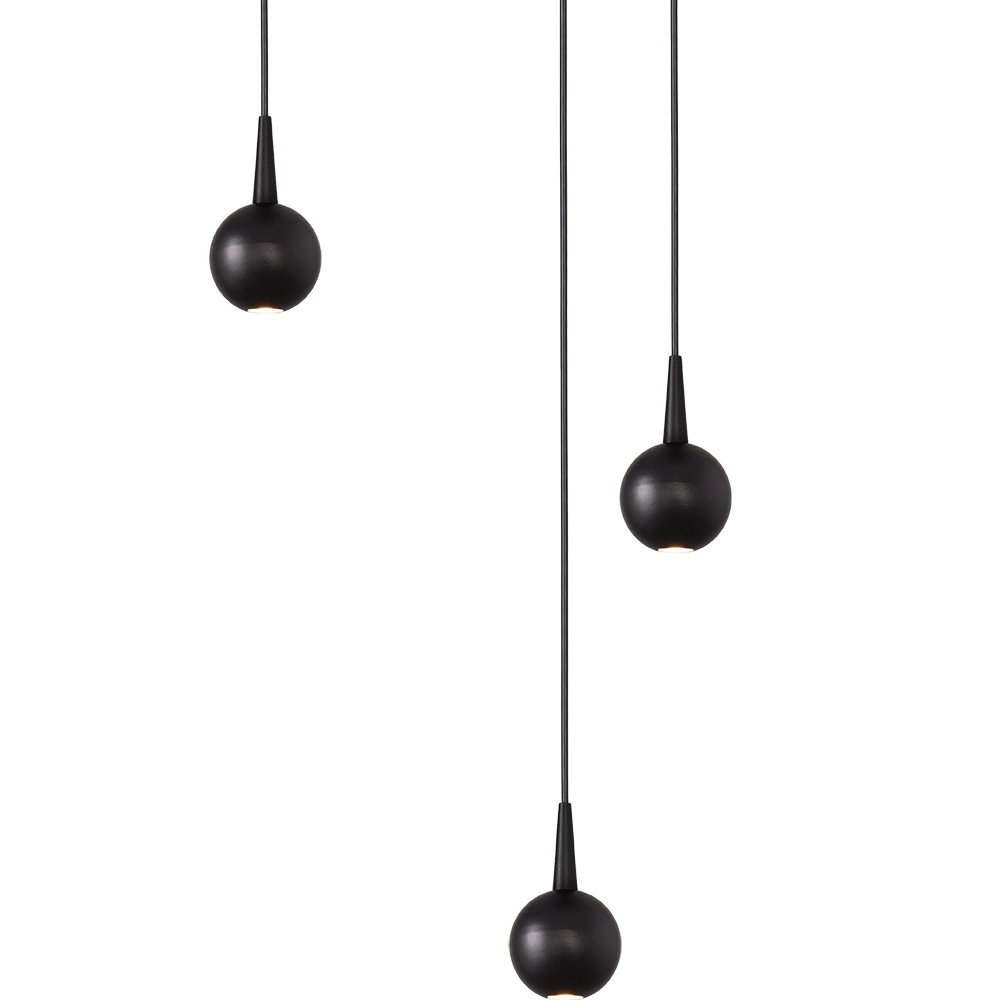 3-light pendant lamp Talana black Ø 17cm DTW Masterlight 8718121352183