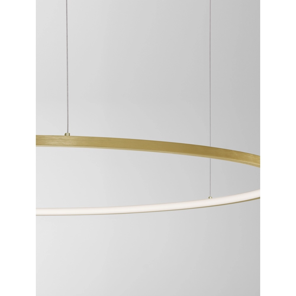 Round pendant lamp Tarquin gold Ø 100cm Lyora 5212017438355