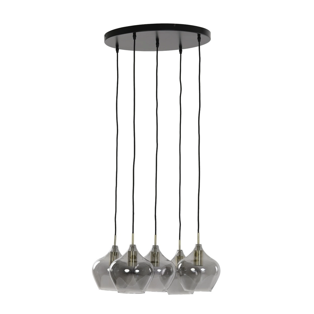 Pendant lamp Rakel 5-light round Light & Living 8717807604578