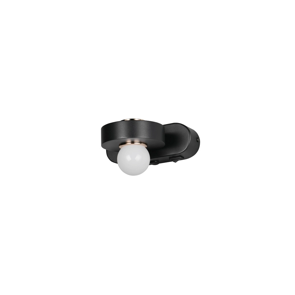 Wall lamp Arpino black 15cm Trio 4017807683639