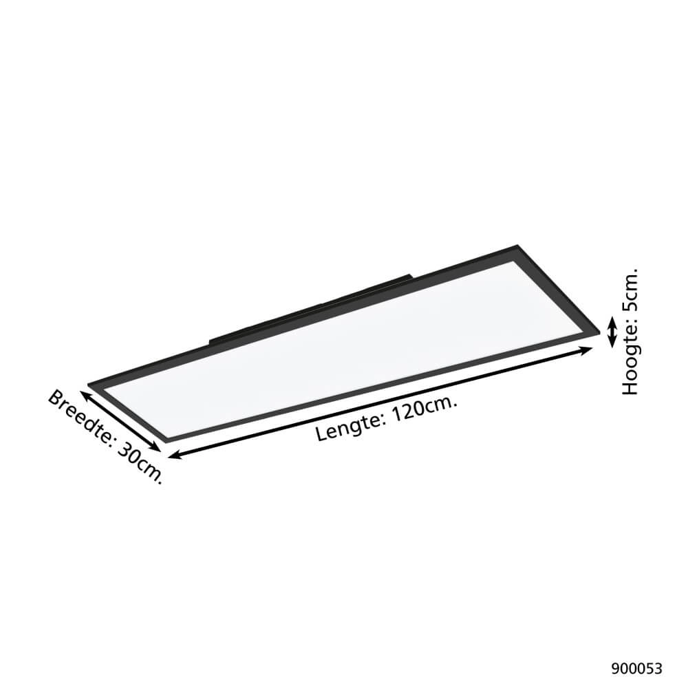 Ceiling light Zigbee Salobrena-Z 120x30cm black Eglo 9008606221899
