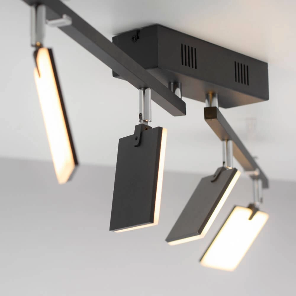 Ceiling lamp Pure Mira 4-light black Paul Neuhaus 4012248359457