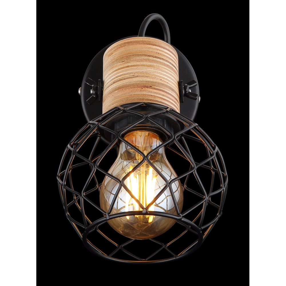 Wall lamp Lacky Black Globo 9007371429356
