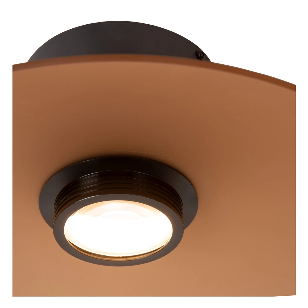 Sleek ceiling lamp Menga Ø 40cm amber glass Premium by Lucide 5411212251220