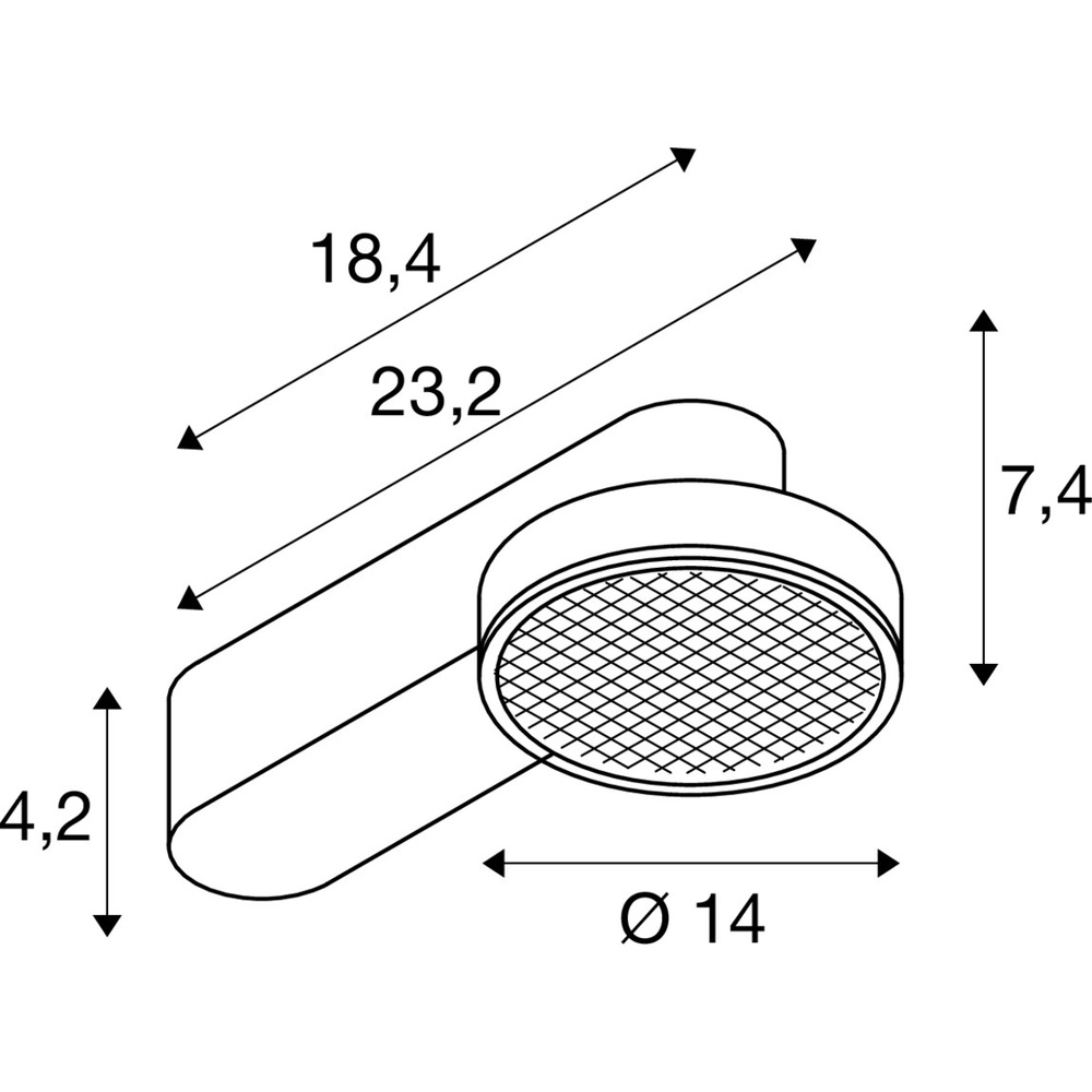 Ceiling lamp Grip! Flat white SLV 4024163304351