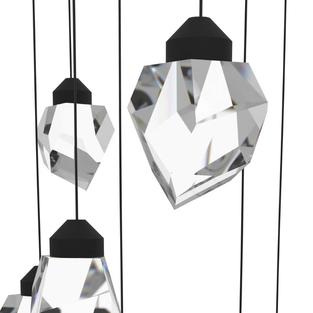 17-light hanging lamp Sindicat black Stars of Light 9008606307111