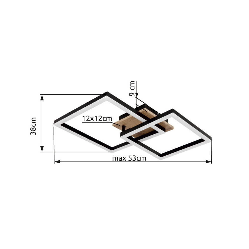 Swivel ceiling lamp Bossy 18W Globo 9007371435104