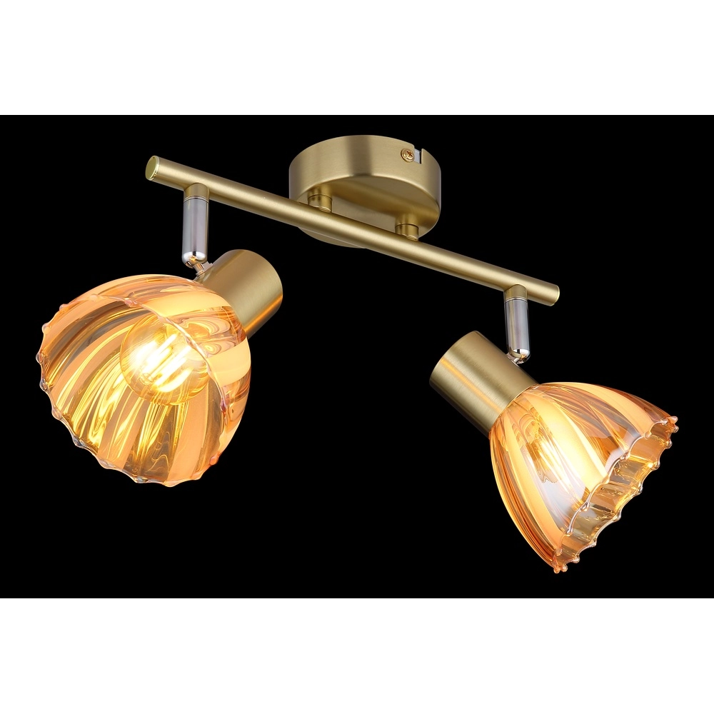 Ceiling lamp 2-lights Zachery Gold Globo 9007371533497