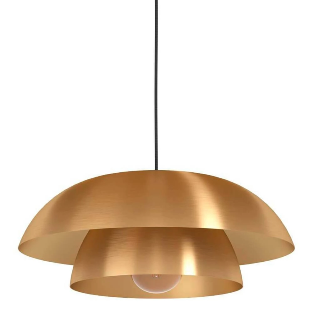 Golden design pendant lamp Cenciara Ø 40cm Eglo 9008606274390