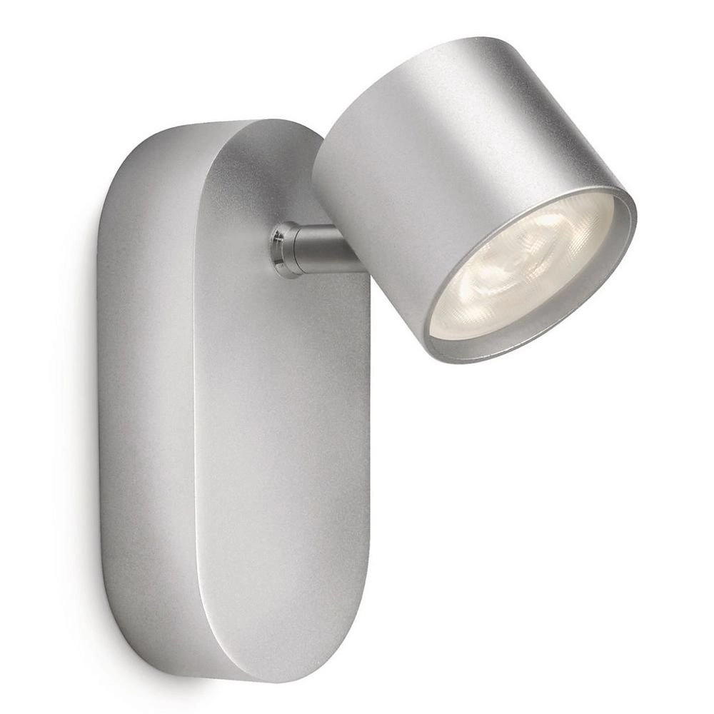 LED wall lamp My Living Star metallic gray