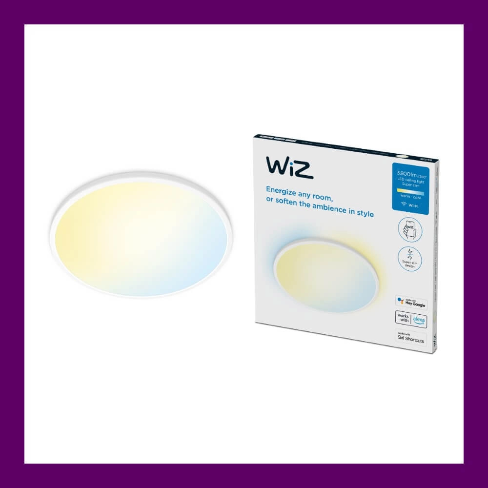 Smart ceiling light SuperSlim Ø 55cm - white WiZ 8719514554979