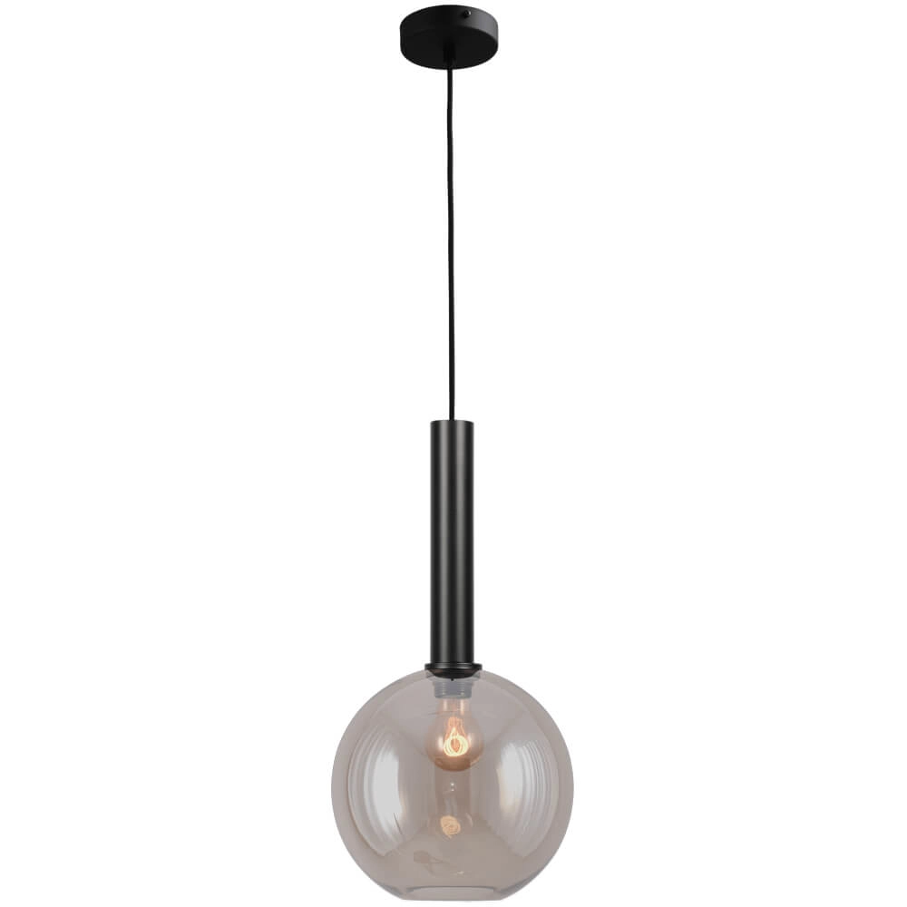 Hanging lamp Ø 25cm Bella 2 Black with gold glass