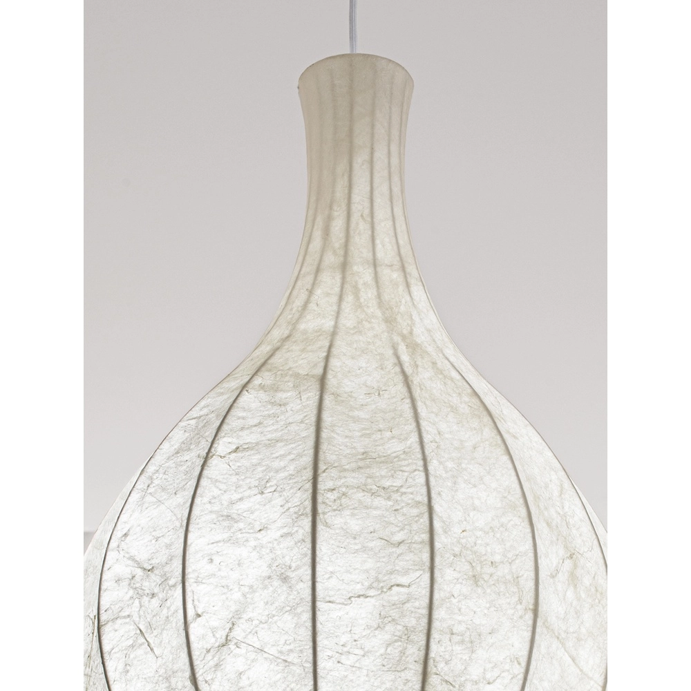 White pendant lamp Seda Ø 38cm Lyora 5212017477873