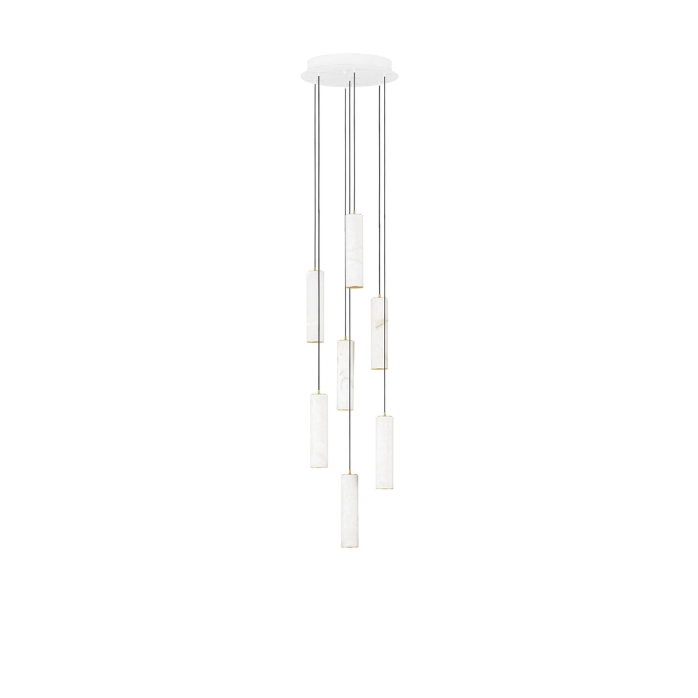 Pendant lamp Diletto Gold with white 7-lights Lyora 5212063503236