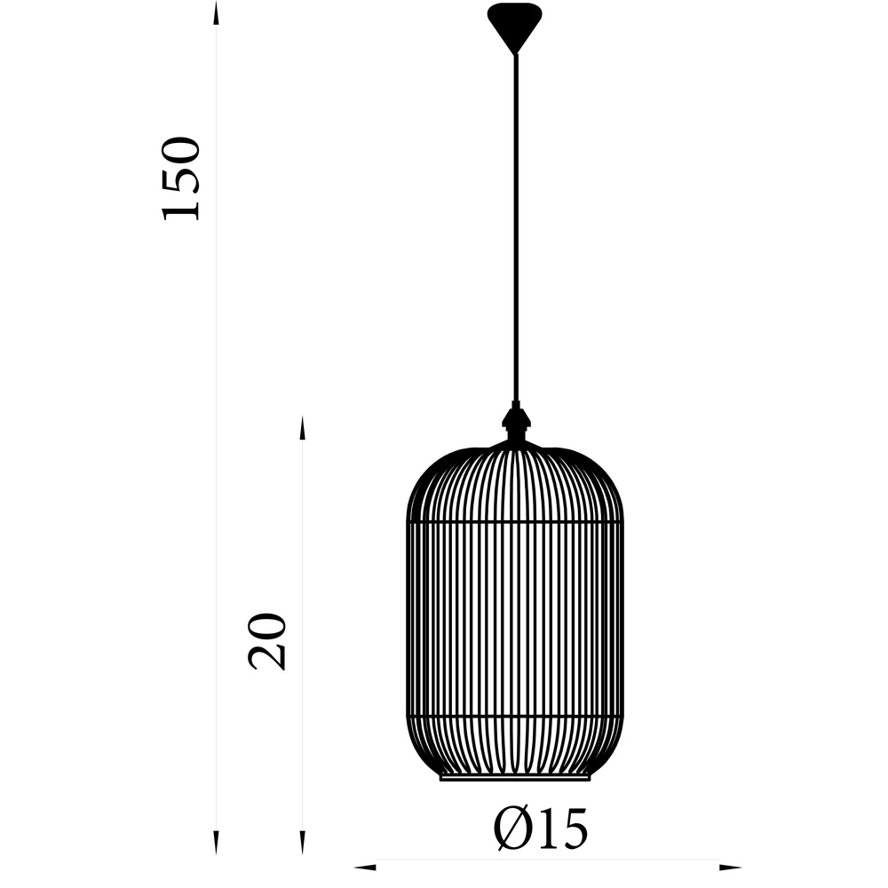 Pendant lamp Pearl black with white glass Searchlight 5053423306582