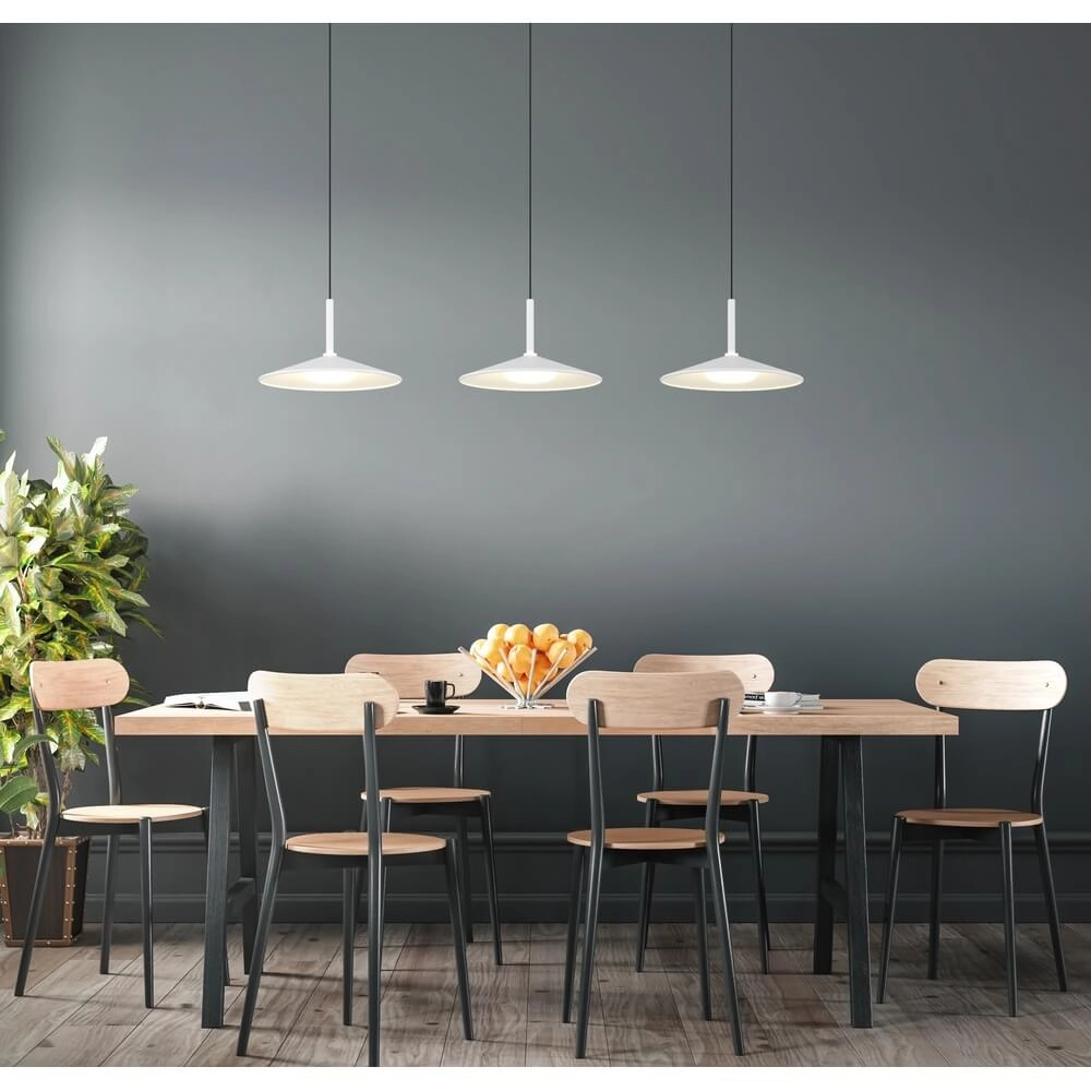 White pendant lamp Lampone 3-light design Globo 9007371447374