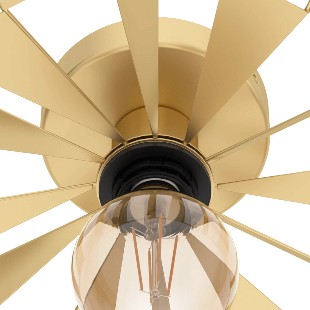 Gold ceiling lamp Castanuelo Ø 42.5cm Eglo 9002759435998