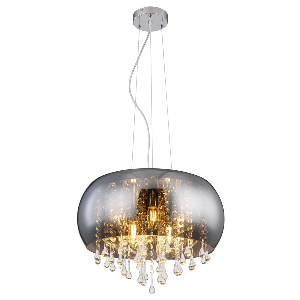 Pendant lamp Kalla Ø 44cm chrome