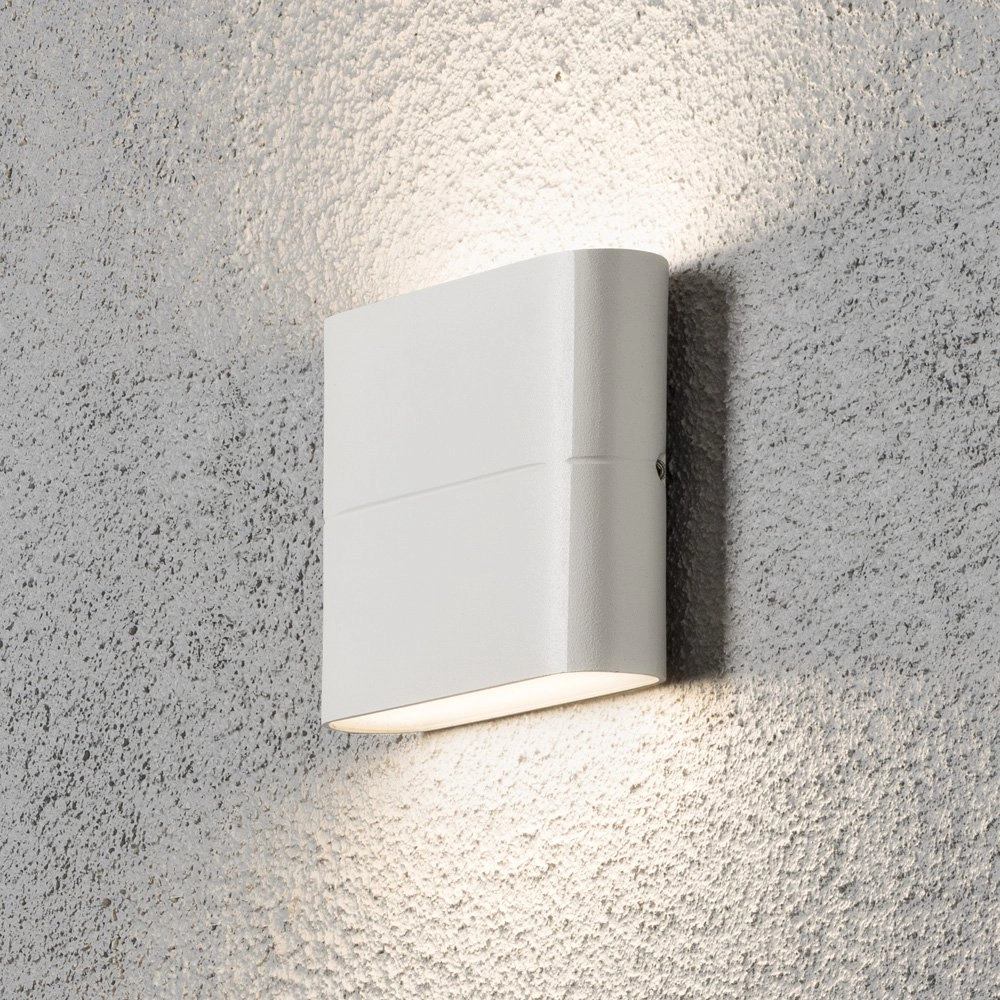 Flat up and down lighter Chieri 11cm white KonstSmide 7318307972252