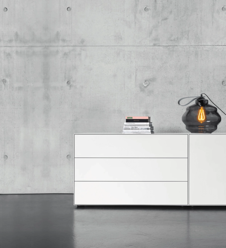 Table lamp Porto Carry with Ball smoke glass Ø 24cm Masterlight 8718121259284