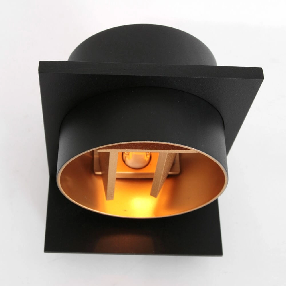 Black wall spotlight Muro cylinder Steinhauer 8712746152654