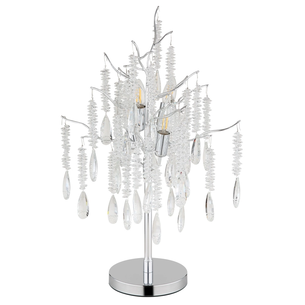 Table lamp Kinga silver grey Globo 9007371579006