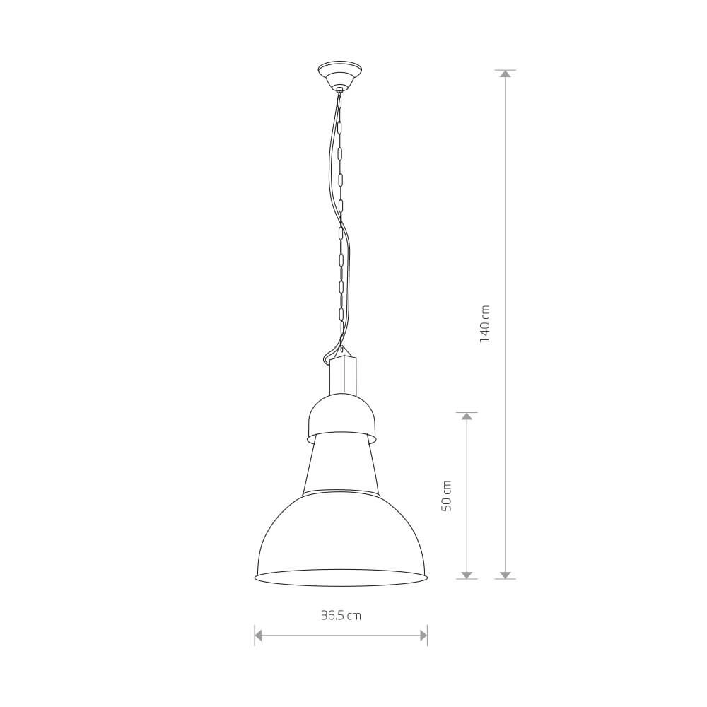 Hanging lamp High-Bay Ø 36.5cm Lyora 5903139506793