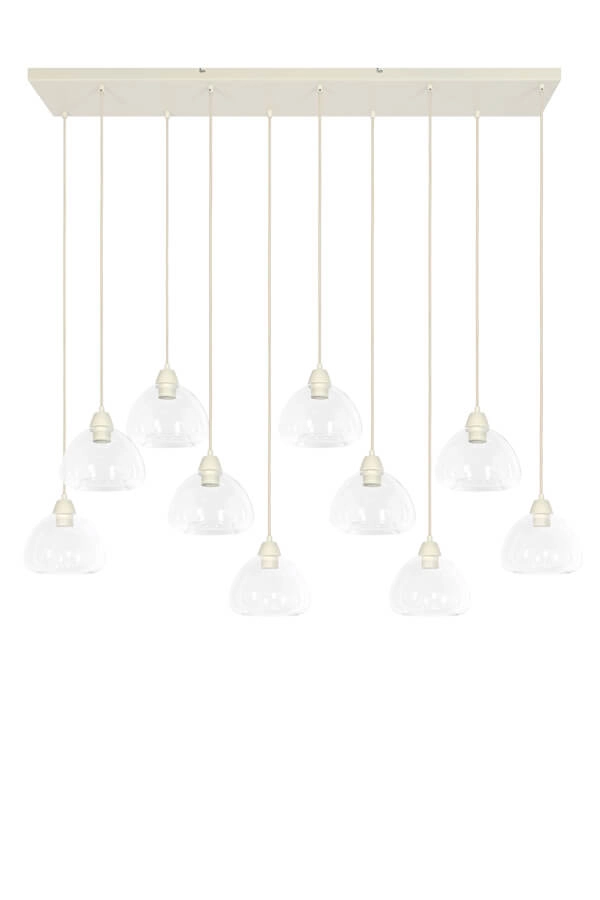 10-light pendant lamp Bisho cream design 120cm Light & Living 8717807743338