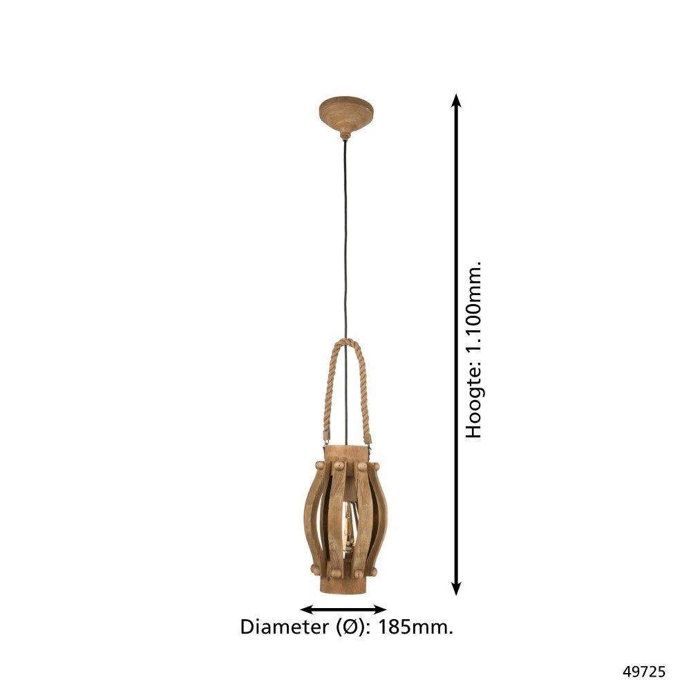 Pendant lamp Kinross 18,5cm Eglo 9002759497255