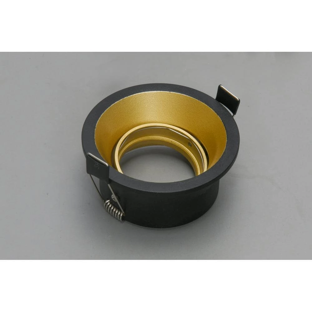 Round recessed spotlight Roura Black with gold inside Artdelight 8720701102644