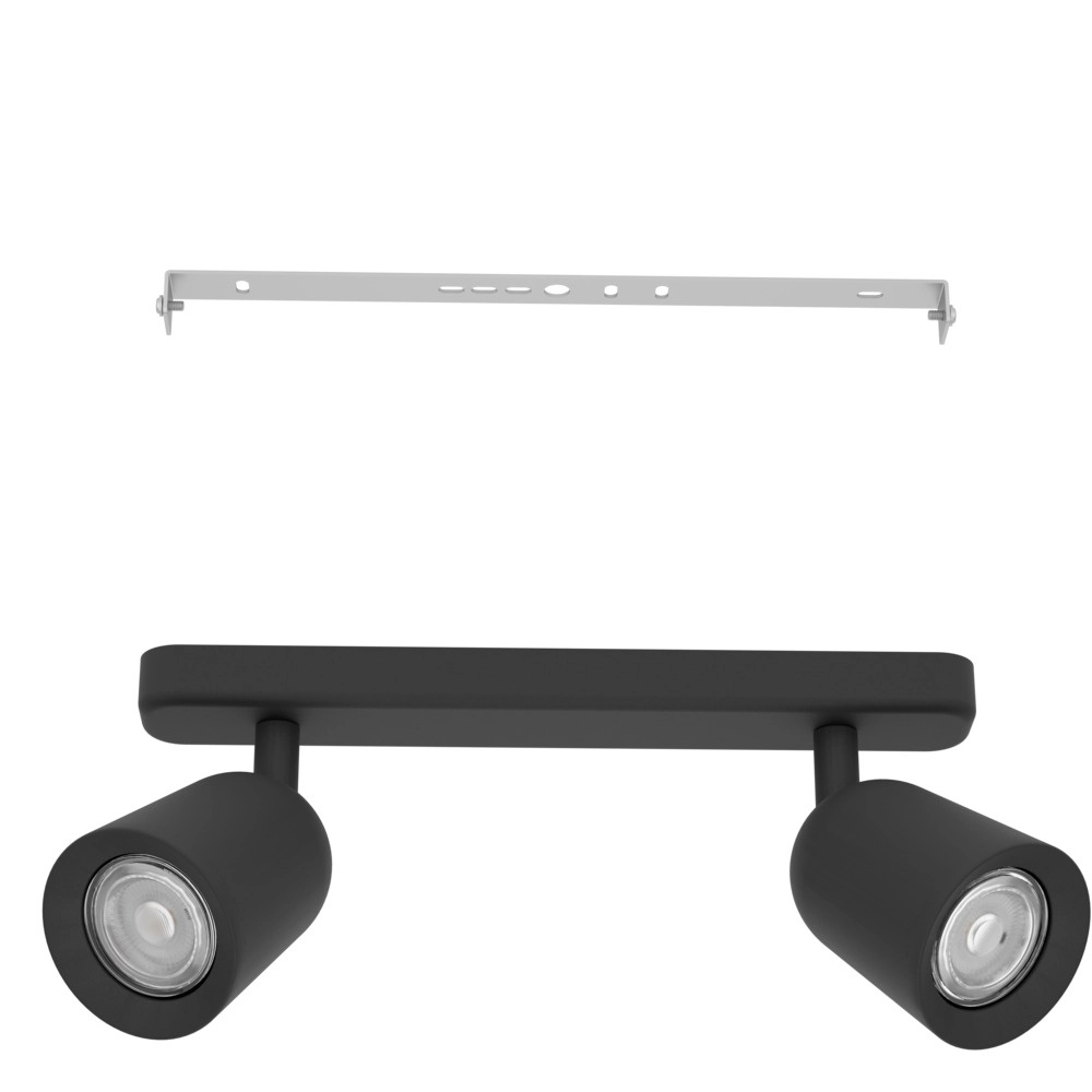 Surface-mounted spot Camaldoli 2-light black Eglo 9008606360444