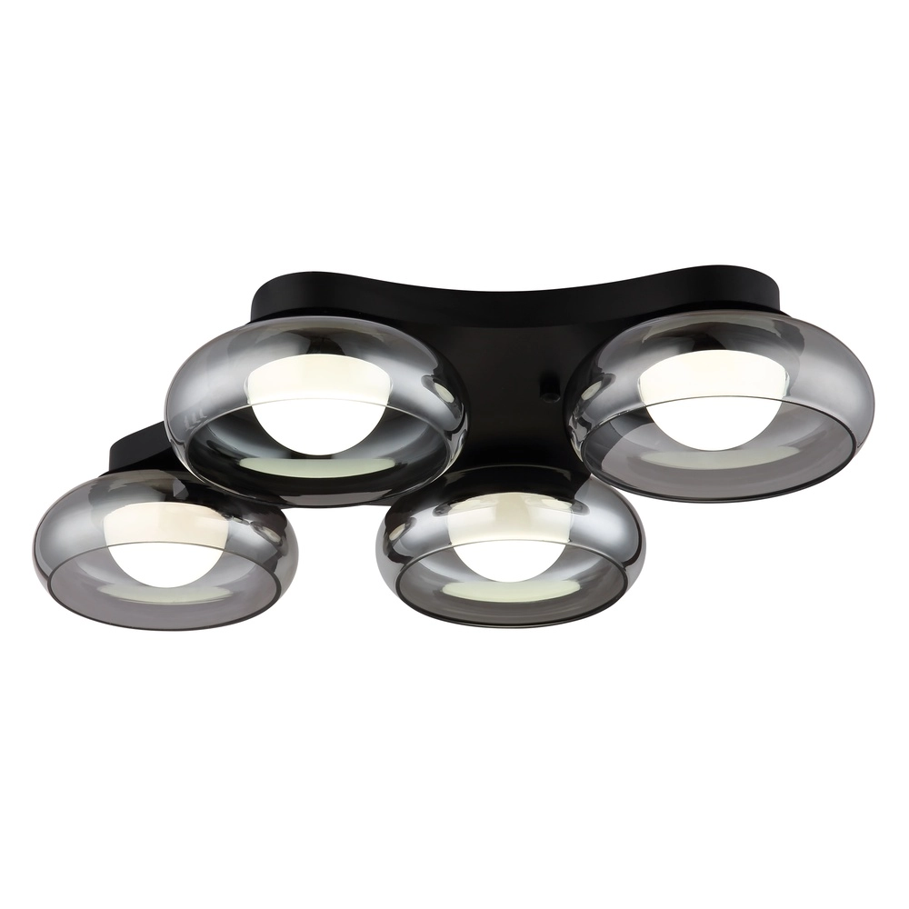 Design ceiling lamp Carlene 4-light black