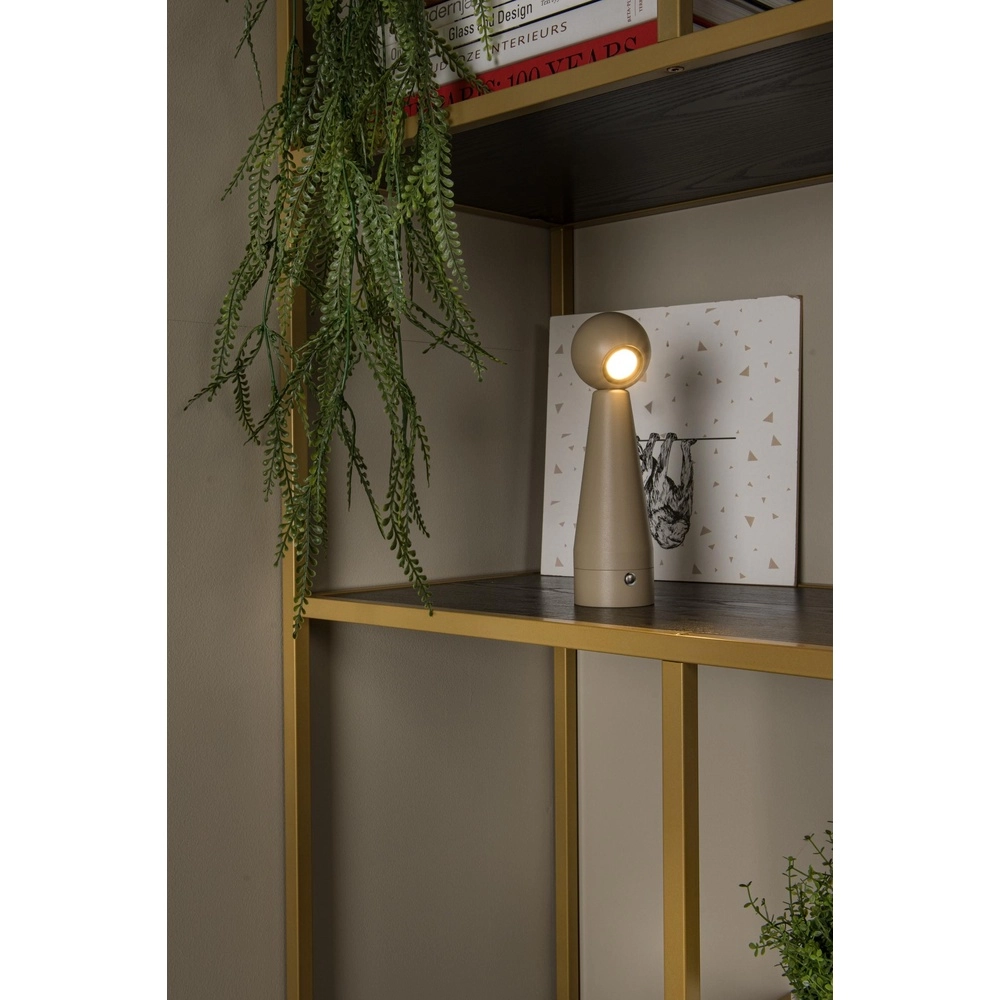 Rechargeable table lamp Ipsos taupe Lucide 5411212333988